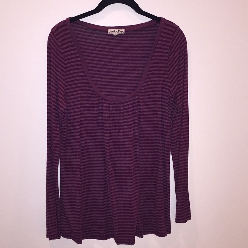 Red striped long sleeve